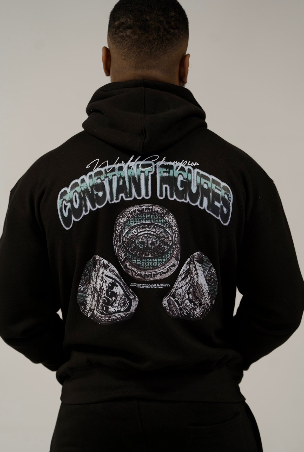 ‘WORLD CHAMPION’ TRACKSUIT SET - BLACK