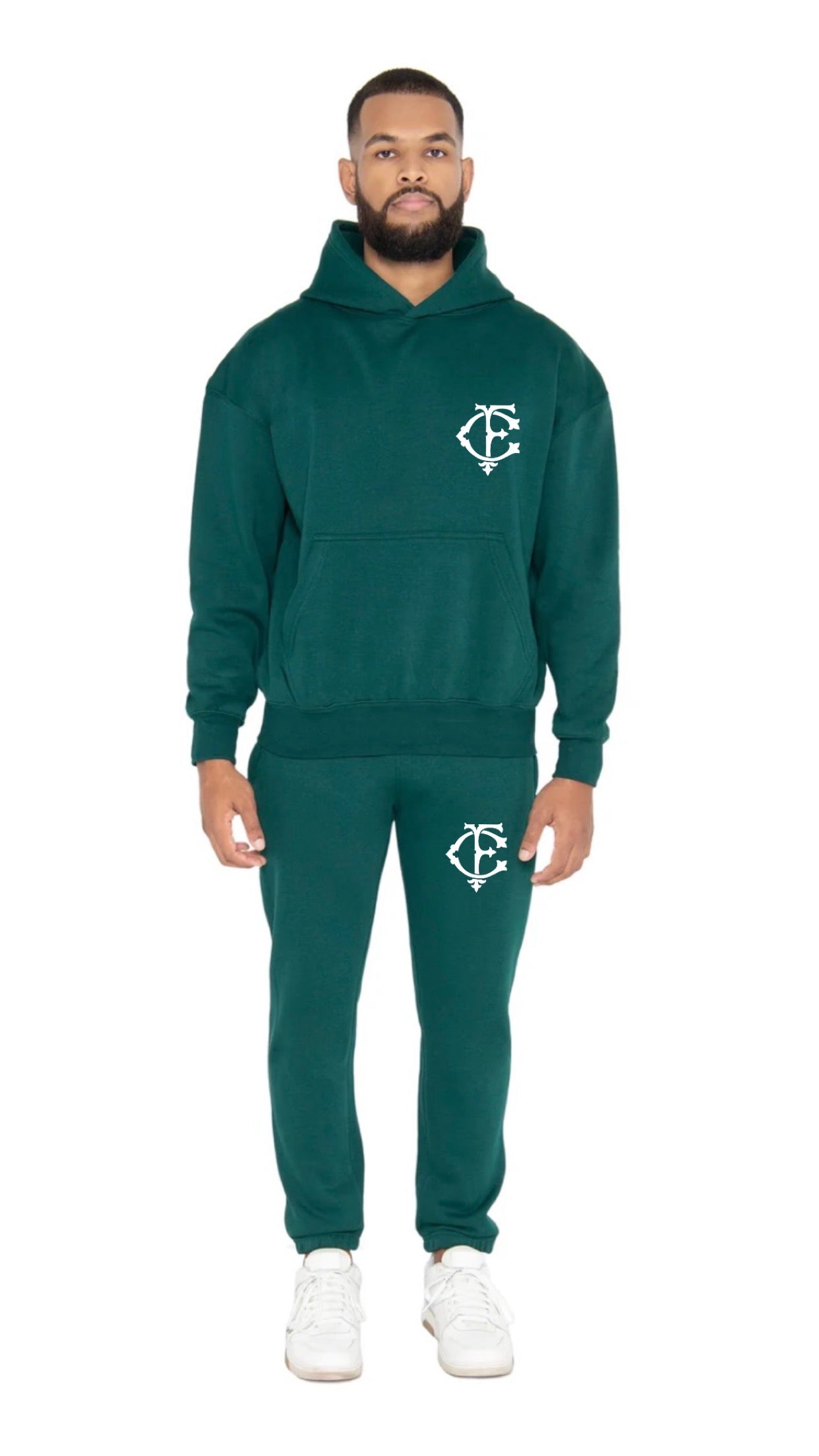 Hooded CF Scales Tracksuit - Green