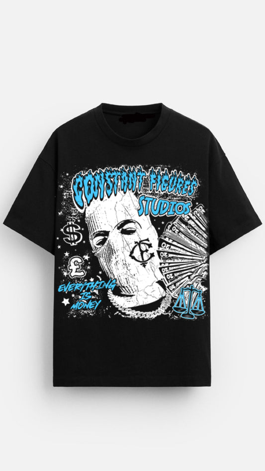 CF BALLY DESIGN T-SHIRT - BLACK